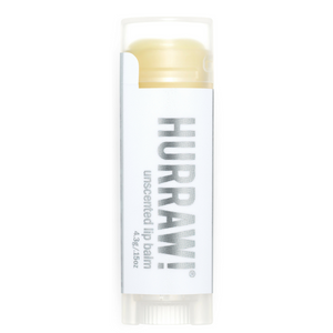 Hurraw! Unscented Lip Balm. Sometimes you just want to go unnoticed. Plain yet so different. Our unscented balm is nut-oil free and mild; it contains no added flavor.  Our unscented balm contains cold pressed meadowfoam seed oil. Meadowfoam seed oil is a superstar moisturizer loaded with the antioxidant Vitamin E; use it on your lips and your cuticles. Just a smooth, creamy-like-butter nothingness. Sometimes nothing is really something. Organic beauty. Vegan. Vegan Beauty. Flawless Organics.
