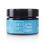   Balm Balm Tea Tree Face Balm 30ml. Shea butter, sunflower, beeswax, jojoba, calendula & tea tree essential oil, gently melted together to create a soft balm formulation to soothe, moisturise and nourish your face or anywhere else that might need caring for. Awarded 'Best Budget Buy' with the Independant Newspaper - "capable of zapping my acne!" Organic beauty. Vegan. Vegan Beauty. Flawless Organics. Cruelty Free. Against animal cruelty. Award Winning. Natural. Makeup.